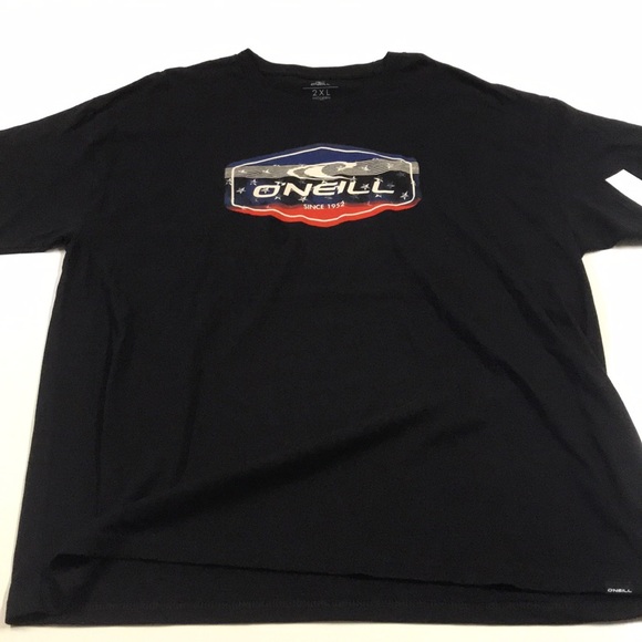 O’NEILL Mens Black Flag Logo Cotton Shirt - Picture 2 of 3